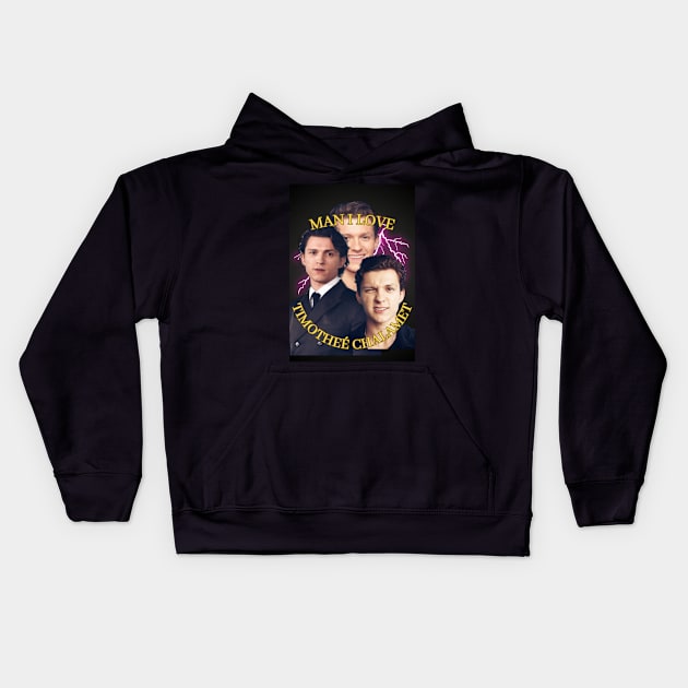 Tom Holland Kids Hoodie by ilustracici